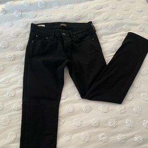 Men's Jack and Jones Slim Flit Stretch Black Denim - (Size 31w 30L)